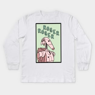 Roger, Roger Kids Long Sleeve T-Shirt